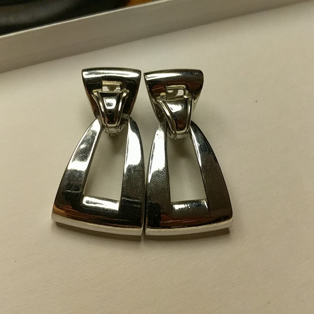 💖 Vintage Givenchy Silver Earrings Paris New York